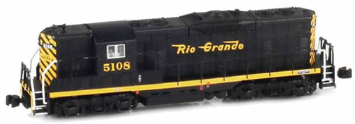 AZL 62011-3 - Diesel Locomotive GP7 5108 D&RGW - Black/Orange