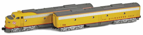 AZL 62609-3S - Diesel Locomotive Set E9  A 32A 32B of the MILW