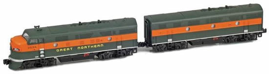 AZL 62912-2 - USA Diesel LocomotiveF3A-F3B 356A,356B Set of the GN