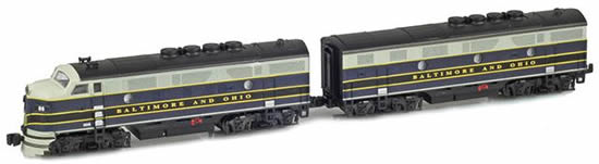 AZL 62913-2 - USA 2pc Diesel Locomotive Set F3A-F3B 86, 84X of the B&O