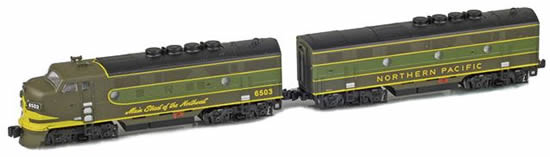 AZL 62918-2 - USA 2pc Diesel Locomotive Set F3A-­F3B 6504 6504B of the Nothern Pacific