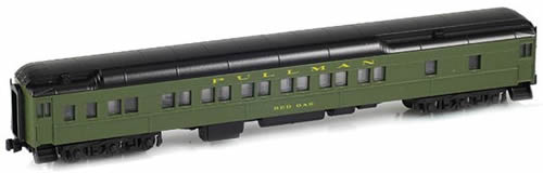 AZL 71028-2 - 12-1 Pullman Sleeper PS ATSF Green - Red Oak