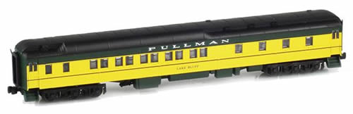 AZL 71105-2 - 10-1-2 Pullman Sleeper LAKE BLUFF CNW Yellow & Green