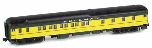 AZL 71105-3 - 10-1-2 Pullman Sleeper LAKE GARDNER CNW Yellow & Green