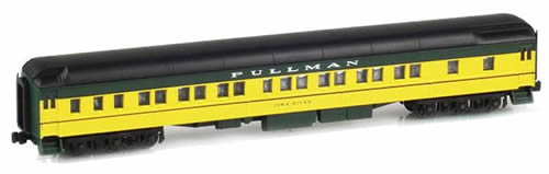AZL 71205-9 - 8-1-2 Pullman Sleeper IOWA RIVER CNW Yellow & Green