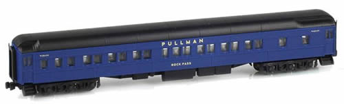 AZL 71211-2 - 8-1-2 Pullman Sleeper ROCK PASS Wabash Blue