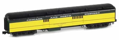 AZL 71605-1 - AF268-Z05A (Baggage) RAILWAY EXPRESS AGENCY 8728 CNW Yellow & Green