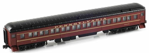 AZL 71703-2 - Paired Window Coach PRR Tuscan Red - 3846