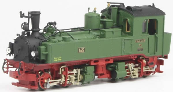 Bemo 1016835 - German Steam Locomotive  IVI-K No 145 of the K.Sä.Sts.B