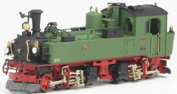 Bemo 1016836 - German Steam Locomotive  IVI-K No 176 of the K.Sä.Sts.B