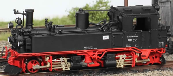 Bemo 1016866 - German Steam Locomotive BR 99 516 of the DR
