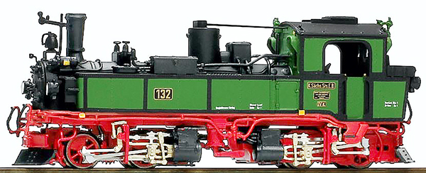 Bemo 1016892 - German Steam Locomotive  IVI-K No 132 of the K.Sä.Sts.B