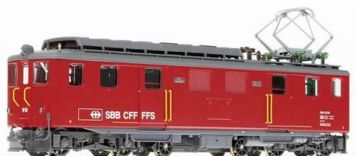 Bemo 1246420 - Swiss Electric Railcar  Deh 4/6 910 of the SBB