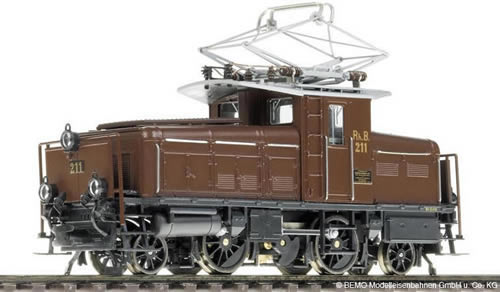 Bemo 1257102 - Swiss Electric Locomotive Gea 2/4 211 of the RHB