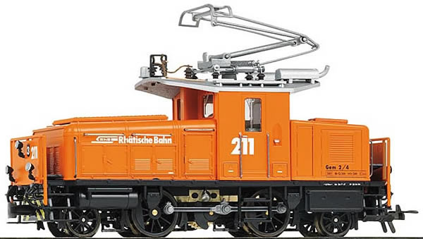 Bemo 1257131 - Swiss Electric Locomotive Gem 2/4 211 of the RHB
