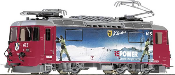 Bemo 1258155 - Swiss Electric Locomotive Ge 4/4 615 of the RHB