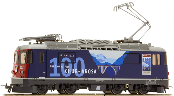Bemo 1258167 - Swiss Electric Locomotive Ge 4/4 II of the RHB Anniversary Loco