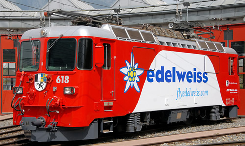 Bemo 1258168 - Swiss Electric Locomotive Ge 4/4 II 618 Edelweiss of the RhB