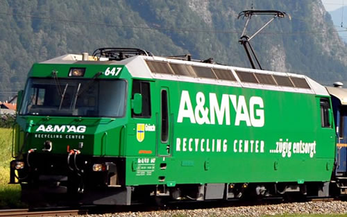Bemo 1259157 - Swiss Electric Locomotive Ge 4/4 III 647 A & M Ltd of the RhB