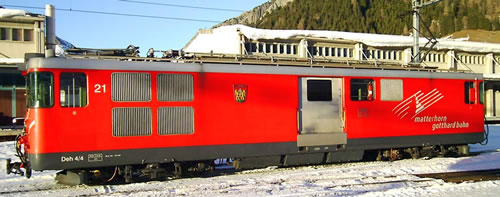 Bemo 1263551 - Swiss Luggage Railcar Deh 4/4 21 of the MGB