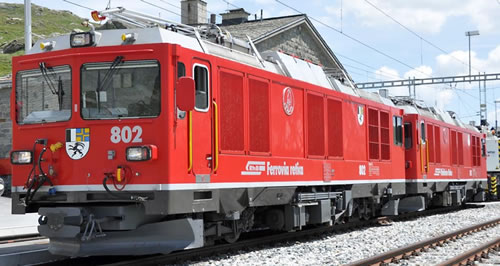 Bemo 1267121 - Swiss Electric Locomotive Gem 4/4801 Capricorn of the RhB