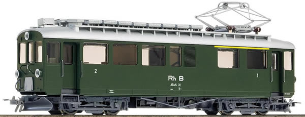 Bemo 1268121 - Swiss Electric Railcar Abe 4/4 31 Bernina of the RHB