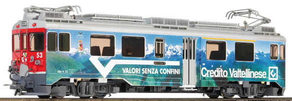Bemo 1269123 - Swiss Railcar Abe 4/4 III 53 Tirano advertising railcars Credito Valtellinese
