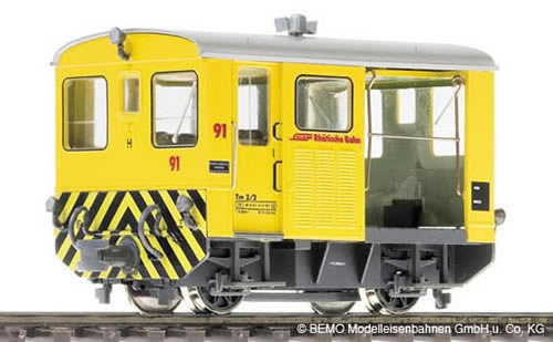 Bemo 1274193 - Swiss Diesel Shunting Locomotive Tm 2/2 93 of the RHB