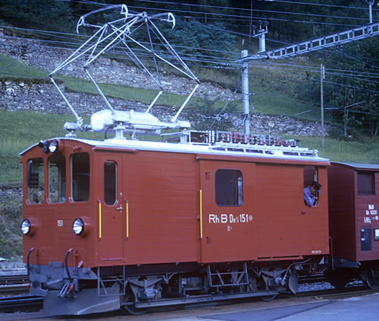 Bemo 1277125 - Swiss Electric Freight Railcar Fe 2/2 of the RhB
