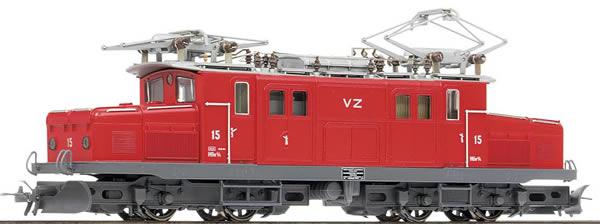Bemo 1353535 - Swiss Electric Locomotive HGe 4/4 15  Krokodil of the BVZ (DCC Decoder)