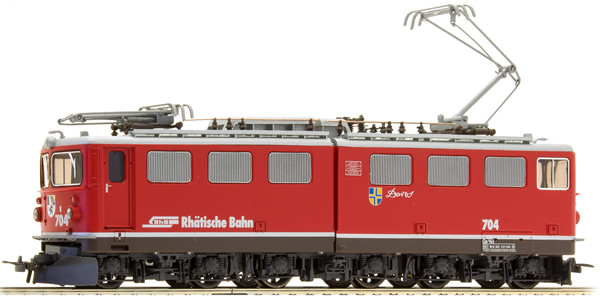 Bemo 1354134 - Swiss Electric Locomotive Ge 6/6 II 704 of the RHB (DCC Decoder)