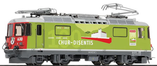 Bemo 1358140 - Swiss Electric Locomotive Ge 4/4 II 630 100 Jahre Chur-Disentis of the RHB (DCC Decoder)