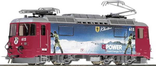 Bemo 1358155 - Swiss Electric Locomotive Ge 4/4 II 615 Klosters RE Energie of the RHB (DCC Decoder)