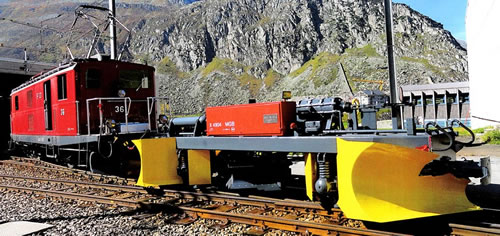 Bemo 1361222 - Swiss Cogwheel Locomotive HGe 4/4 I 32 of the FO (Sound)