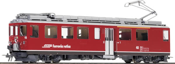 Bemo 1366138 - Swiss Electric Railcar ABe 4/4 48 of the RHB (DCC Decoder)