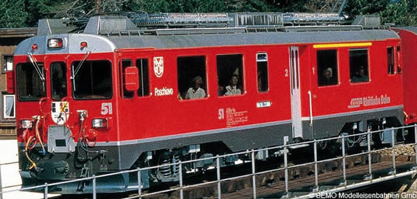 Bemo 1369101 - Swiss Electric Railcar ABe 4/4 51 Poschiavo of the RHB (Sound)