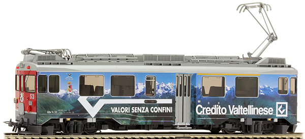 Bemo 1369123 - Swiss Electric Railcar ABe 4/4 III 53 Credito Valtellinese of the RHB (Sound)