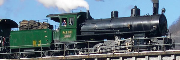 Bemo 1390127 - Swiss Steam Locomotive G 4/5 107 Albula of the RHB (DCC Decoder)