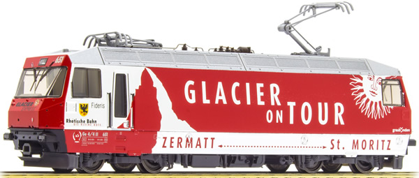 Bemo 1659161 - Swiss Electric Locomotive series Ge 4/4 lll of the RhB Glacier on Tour