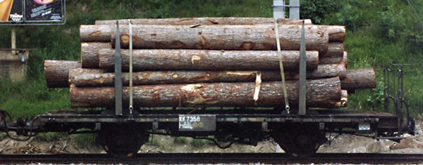 Bemo 2284108 - Flat Cal with wood load Kk 7348