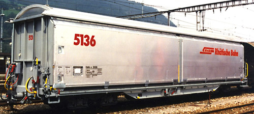 Bemo 2288116 - Swiss Sliding Wall Wagen Hai-v 5136 of the RhB
