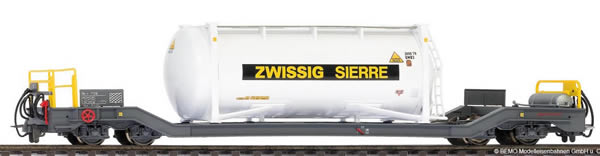 Bemo 2289130 - Container Wagen Sbk-v 7710 Zwissig Sierre