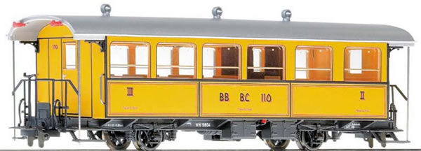 Bemo 3233160 - 2/3 Class Passenger Coach BC 110