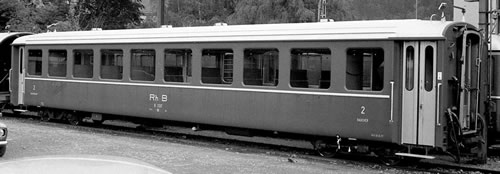 Bemo 3253118 - Swiss Passenger Coach B 2318 standard cars, I of the RhB