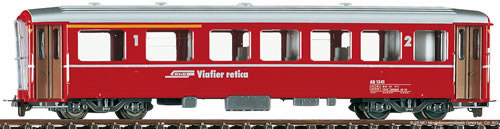 Bemo 3256145 - 2nd Class Passenger Coach AB 1545 I, BB red 