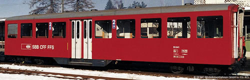 Bemo 3257421 - 2nd Class Passenger Coach B 841
