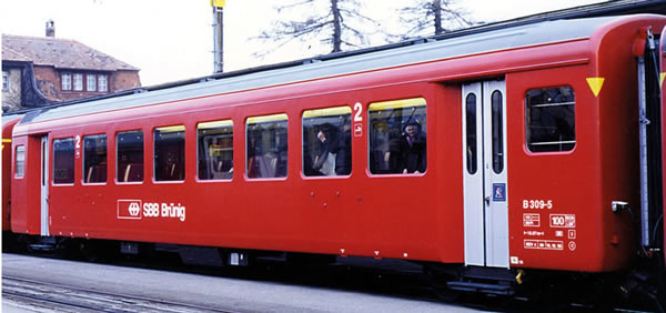 Bemo 3271434 - 2nd Class Passenger Coach III Brünig B 304