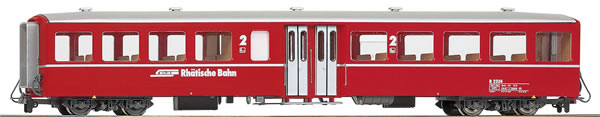 Bemo 3284124 - 2nd Class Passenger Coach RhB B2334