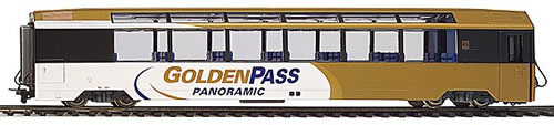 Bemo 3288311 - 2nd Class Panorama Passenger Coach Golden Pass Bs 251
