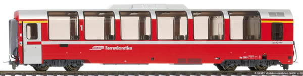 Bemo 3294132 - 2nd Class Panorama Passenger Coach Bp 2522 Bernina-Express